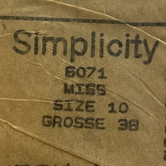 Simplicity 6071 Pattern Dress Miss 10 Uncut Cottagecore Pullover Asymmetrical - Picture 7 of 8